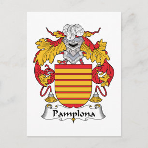 Pamplona-Familienwappen Postkarte