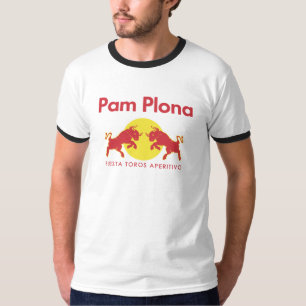 Pamplona parodiert Red Bull T-Shirt
