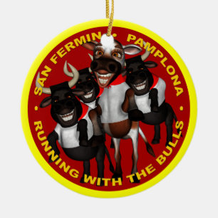 Pamplona - San Fermin Keramikornament