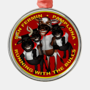 Pamplona - San Fermin Ornament Aus Metall