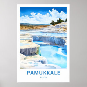 Pamukkale Türkei Reisebüro Poster