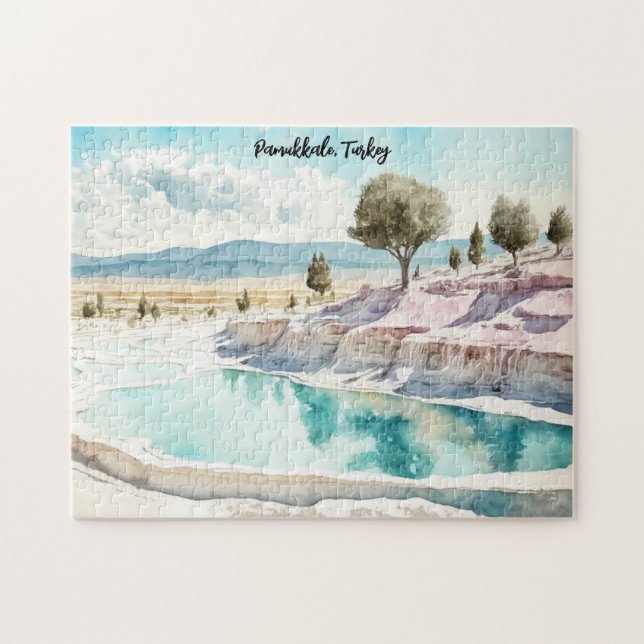 Pamukkale Türkei Reiselandschaft Puzzle (Horizontal)