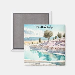 Pamukkale Türkei Reisen Mineraltherme Magnet