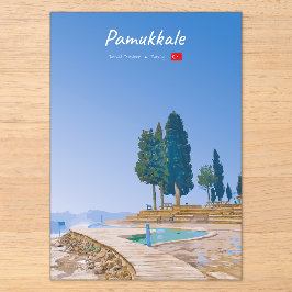 Pamukkale, Türkei - Thermische Becken Acryleinladungen