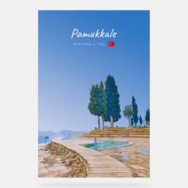 Pamukkale, Türkei - Thermische Becken Acrylschild