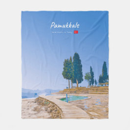 Pamukkale, Türkei - Thermische Becken Fleecedecke