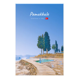 Pamukkale, Türkei - Thermische Becken Fotodruck