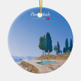 Pamukkale, Türkei - Thermische Becken Keramik Ornament