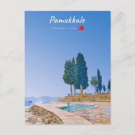 Pamukkale, Türkei - Thermische Becken Postkarte