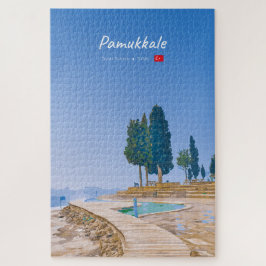 Pamukkale, Türkei - Thermische Becken Puzzle
