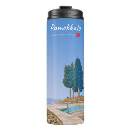 Pamukkale, Türkei - Thermische Becken Thermosbecher