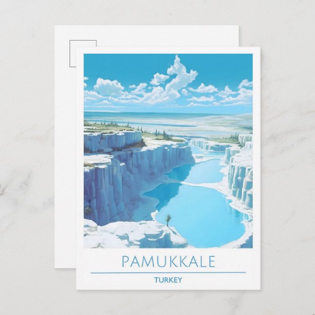Pamukkale Türkei Travel Postkarte (Vorne/Hinten)