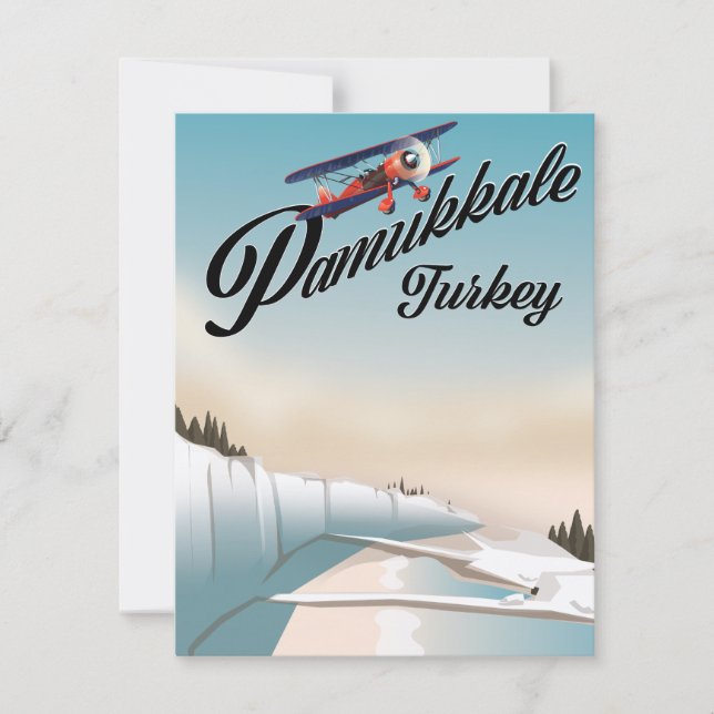 Pamukkale Türkei Urlaub Poster. (Vorderseite)