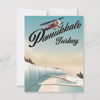 Pamukkale Türkei Urlaub Poster.