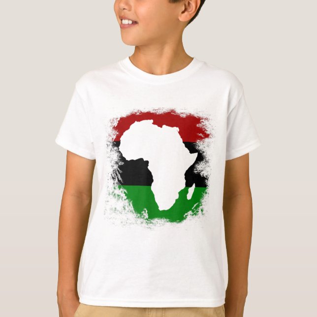 Pan Africa Flag African Continental Map Pan-Africa T-Shirt (Vorderseite)