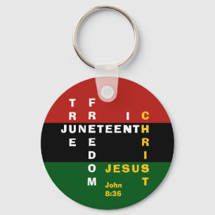Pan African Christlich JUNETEENTH Schlüsselanhänger