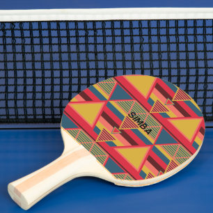 Pan African Colorful Triangle Pattern Personalisie Tischtennis Schläger