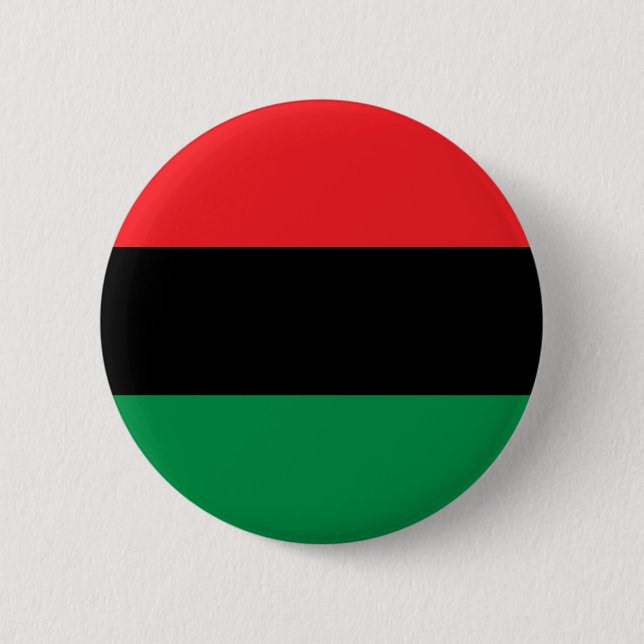 Pan African flag, Afro American Black history Button (Vorderseite)