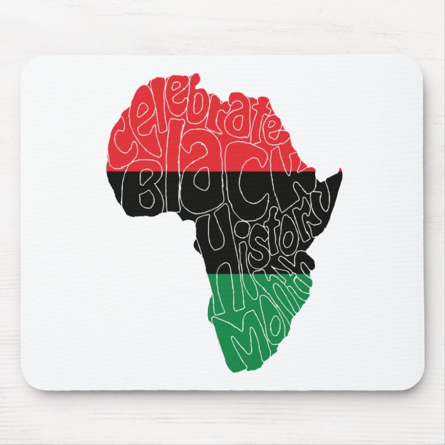 Pan African Flag Black History Montag Art Design Mousepad (Vorne)