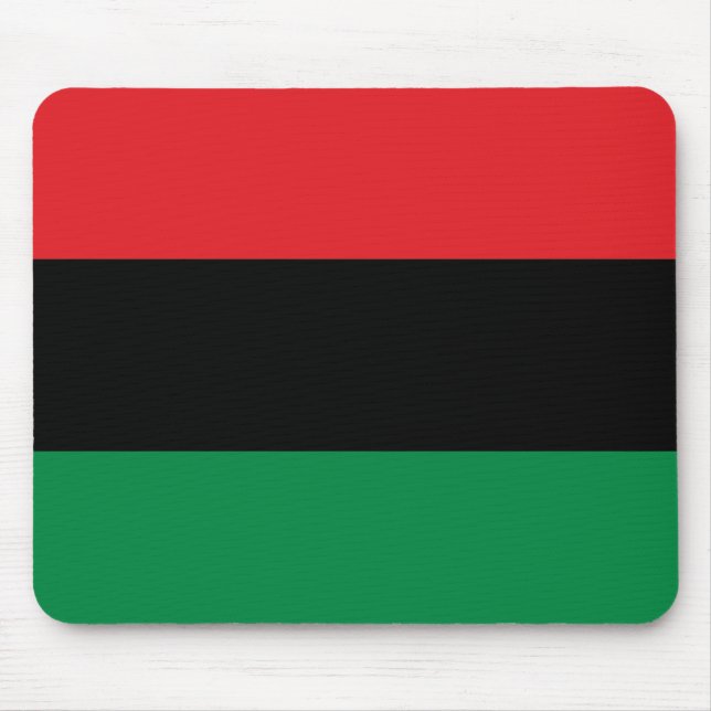 Pan African Flag, Happy Kwanzaa Mousepad (Vorne)