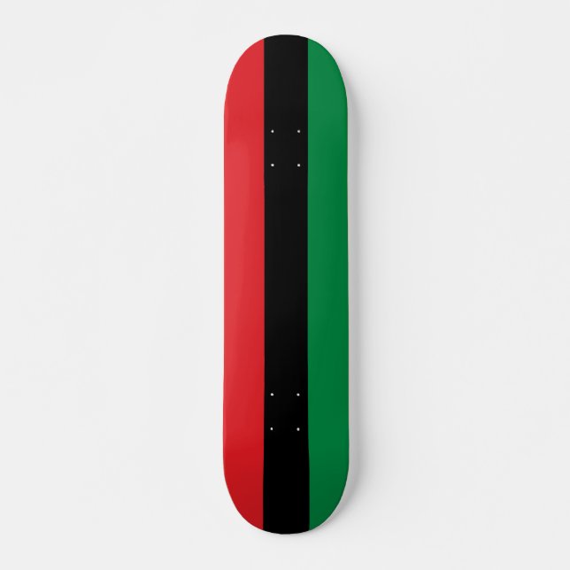 Pan African Flag, Happy Kwanzaa Skateboard (Vorne)