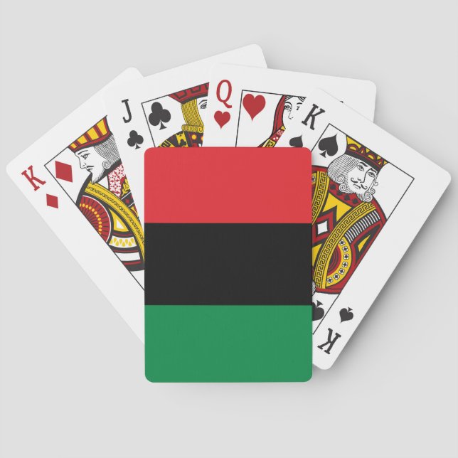Pan African Flag, Happy Kwanzaa Spielkarten (Rückseite)