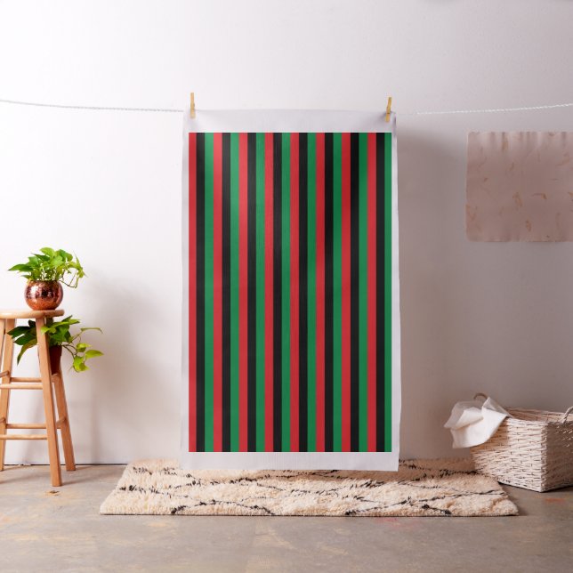 Pan African Flag, Happy Kwanzaa Stoff (Beispiel)