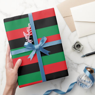Pan African Flag & Unia Flag Symbol / Geschenkpapier