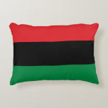Pan African Flag & Unia Symbol / Sport Fan Dekokissen<br><div class="desc">Kissen/Dekor: Pan African Flag Symbol - UNIA / Ein horizontales Triband von rot,  schwarz und grün. Die panafrikanische Flagge - auch bekannt als afroamerikanische Flagge,  schwarze Befreiungsflagge,  UNIA-Flagge. Häufig verwendet mit Black Lives Matter Bewegung.</div>