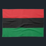 Pan African Flag & UNIA Symbol / Sport Fan Geschirrtuch<br><div class="desc">Küchentücher: Pan African Flag Symbol - UNIA / Ein horizontales Dreiband von rot, schwarz und grün. Die panafrikanische Flagge - auch bekannt als afroamerikanische Flagge, schwarze Befreiungsflagge, UNIA-Flagge. Häufig verwendet mit Black Lives Matter Bewegung.</div>