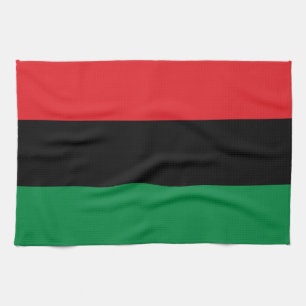 Pan African Flag & UNIA Symbol / Sport Fan Geschirrtuch