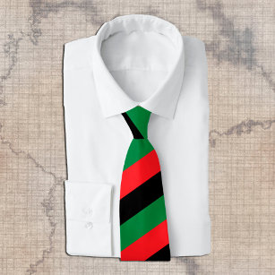 Pan African Flag & Unia Symbol / Sport Fan Krawatte