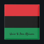 Pan African Flag & Unia Symbol / Sport Fan Magnet<br><div class="desc">Kühlschrankmagnet: Pan African Flag Symbol - UNIA / Ein horizontales Triband von rot,  schwarz und grün. Die panafrikanische Flagge - auch bekannt als afroamerikanische Flagge,  schwarze Befreiungsflagge,  UNIA-Flagge. Häufig verwendet mit Black Lives Matter Bewegung.</div>