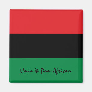 Pan African Flag & Unia Symbol / Sport Fan Magnet