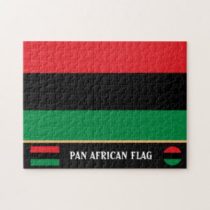 Pan African Flag & Unia Symbol / Sport Fan Puzzle