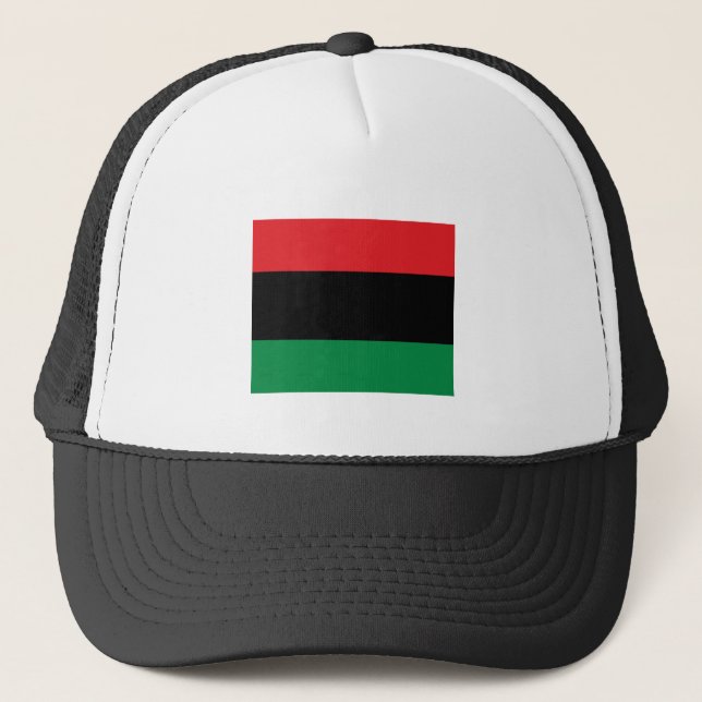 Pan African Flag & Unia Symbol / Sport Fan Truckerkappe (Vorderseite)