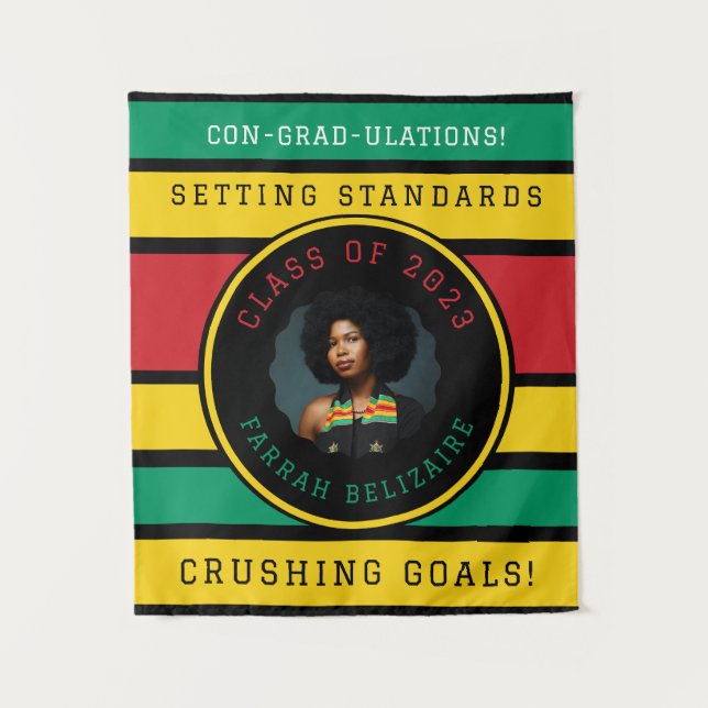 Pan African Foto Abschluss Wandteppich (Vorderseite)