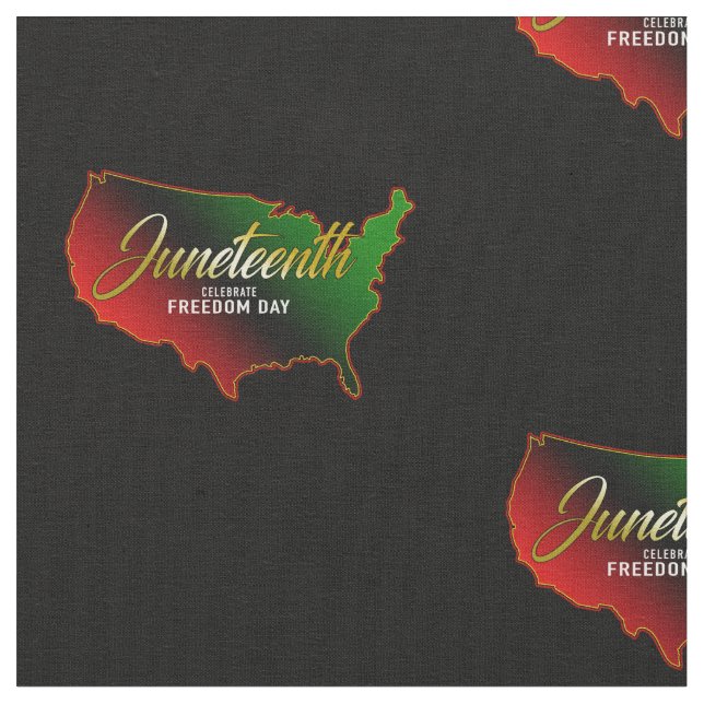 Pan African, Juneteenth Fabric Stoff (Nahaufnahme)