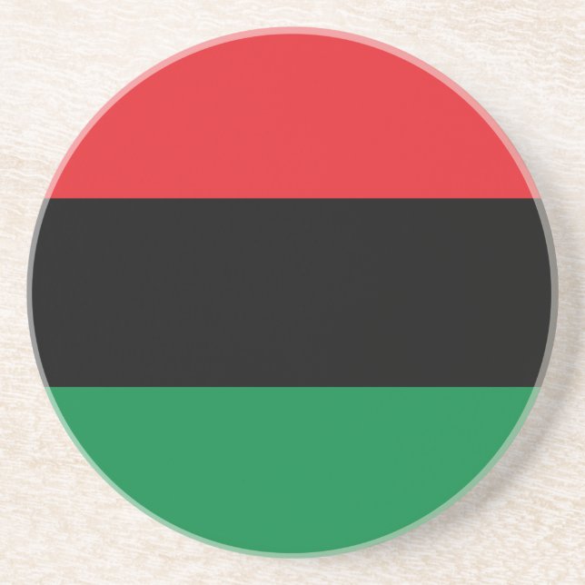 Pan African UNIA Flag Getränkeuntersetzer (Vorne)