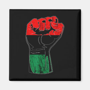 Pan African Unia Flag Handflag Black History Junet Magnet