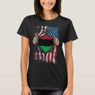 Pan African Unia Flag Loyal Afro-americans Usa Gif T-Shirt
