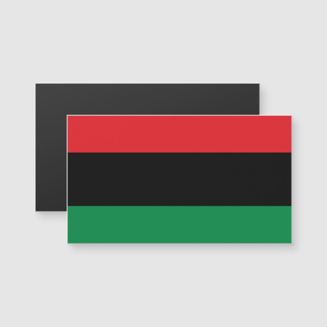 Pan African UNIA Flag Magnetkarte (Vorne/Hinten)