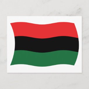 Pan African (UNIA) Flag Postcard Postkarte