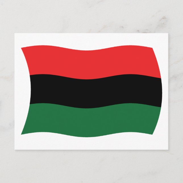 Pan African (UNIA) Flag Postcard Postkarte (Vorderseite)