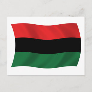 Pan African (UNIA) Flag Postcard Postkarte
