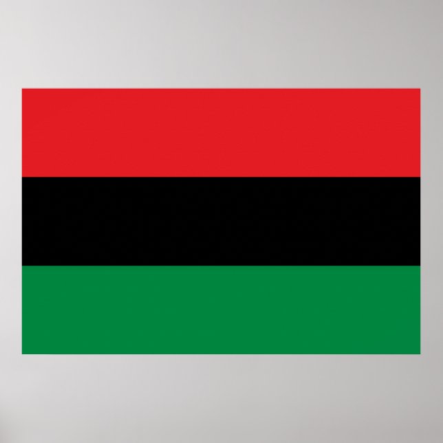 Pan African UNIA Flag Poster (Vorne)
