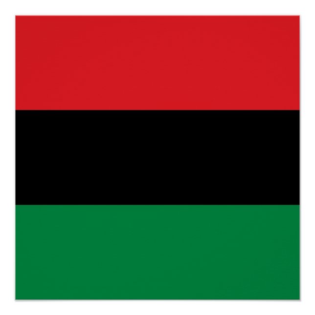 Pan African UNIA Flag Poster (Vorderseite)