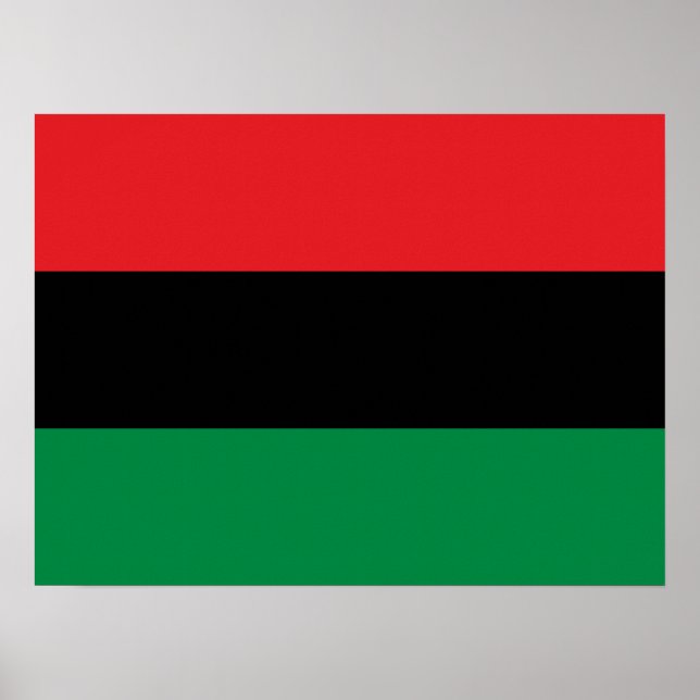 Pan African UNIA Flag Poster (Vorne)