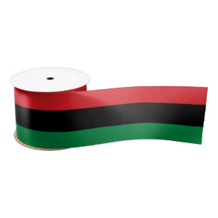 Pan African UNIA Flag Satinband