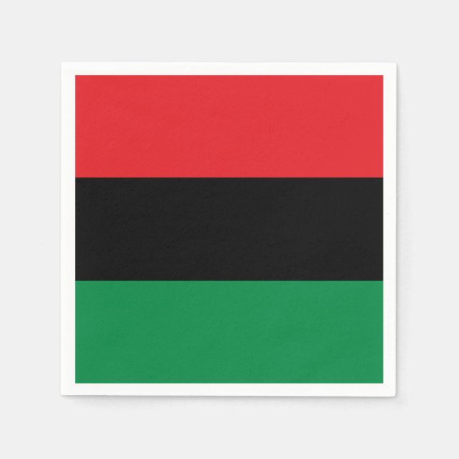 Pan African UNIA Flag Serviette (Vorderseite)